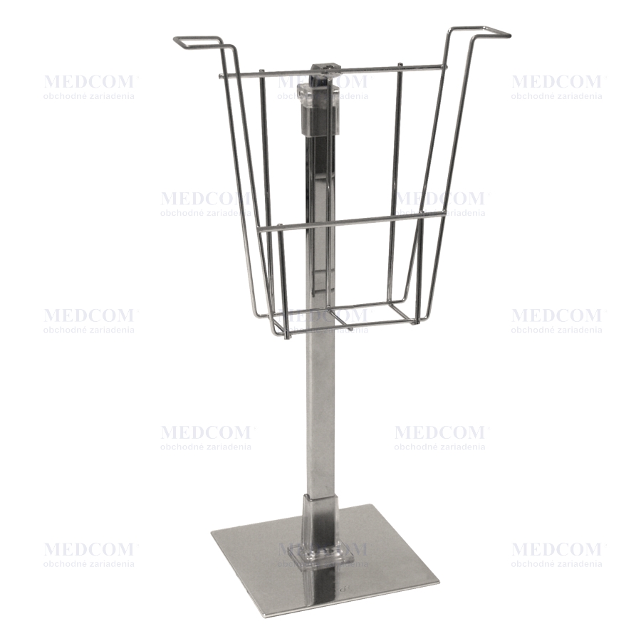 Counter stand, advertising folder holder A4, chromium plated